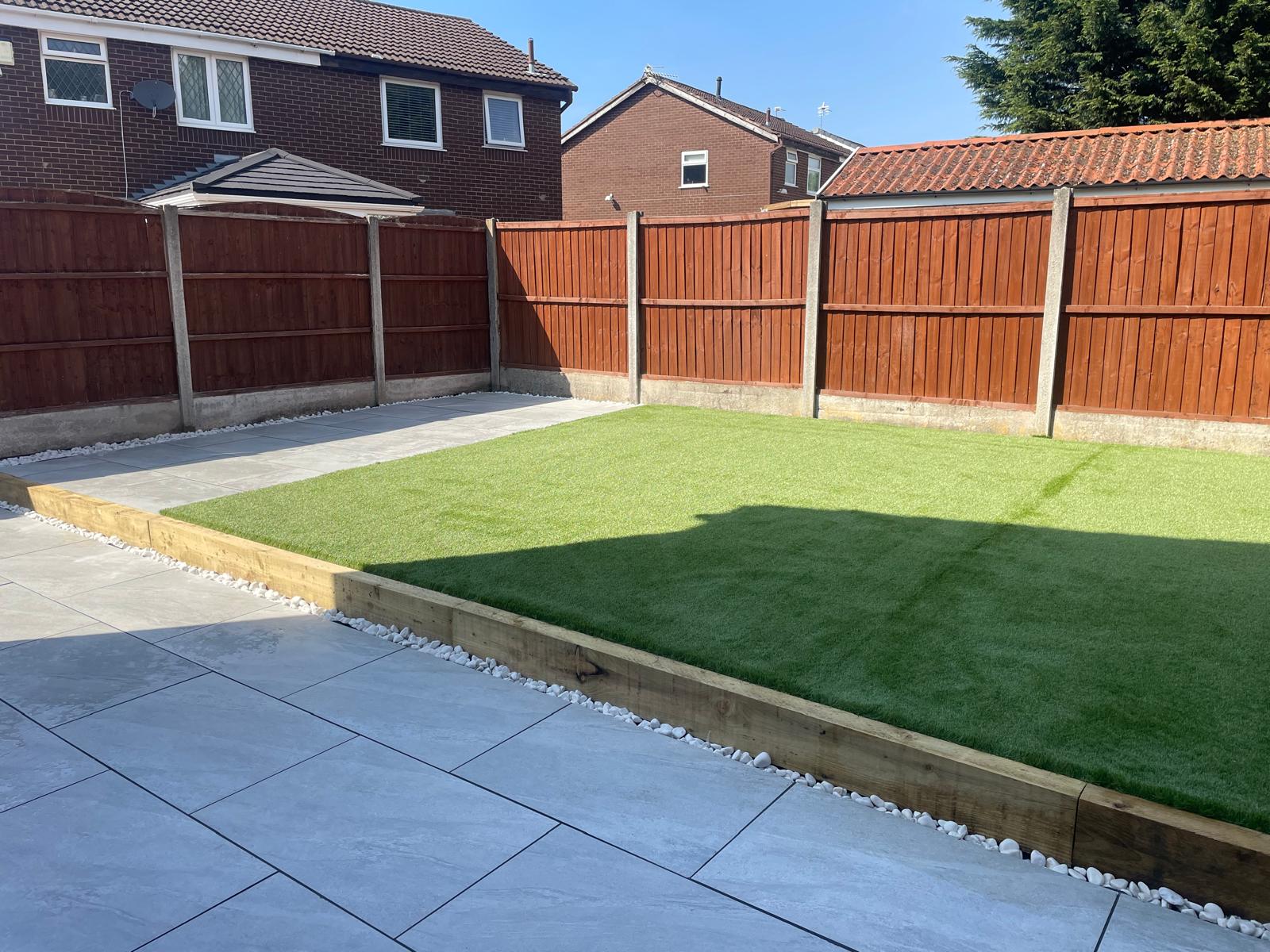 Driveway transformation — before and after, Warrington, Cheshire